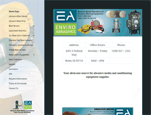 Tablet Screenshot of enviroabrasives.com